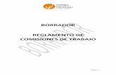 BORRADOR REGLAMENTO DE COMISIONES DE TRABAJO