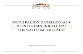 DECLARACIÓN PATRIMONIAL Y DE INTERESES INICIAL 2021 ...