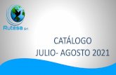 CATÁLOGO JULIO- AGOSTO 2021