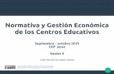Normativa y Gestión Económica de los Centros Educativos