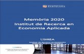 Memòria 2020 Institut de Recerca en Economia Aplicada