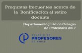 Departamento Jurídico Colegio de Profesores 2017
