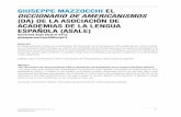 Giuseppe Mazzocchi el Diccionario De americanismos (Da) …