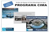 8 años de Apoyo al Ciclo Municipal de Agua PROGRAMA CIMA