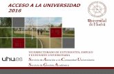 ACCESO A LA UNIVERSIDAD 2016 - UHU