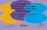 Política Educativa de Promoción de Idiomas