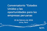 Unidos y las oportunidades para las empresas peruanas