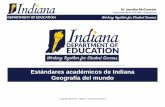 Estándares académicos de Indiana Geografía del mundo