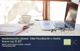 Modernización Laboral - Taller Fiscalización y Multas ...