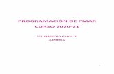 PROGRAMACIÓN DE PMAR CURSO 2020-21