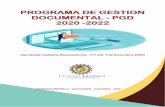 PROGRAMA DE GESTION DOCUMENTAL - PGD 2020 -2022