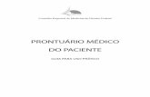 PRONTUÁRIO MÉDICO DO PACIENTE - Conselho Regional de ...