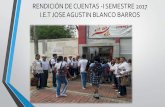 RENDICIÓN DE CUENTAS -I SEMESTRE 2017 I.E.T JOSE …
