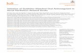 Initiation of Guideline-Matched Oral Anticoagulant in ...