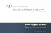 Matriz de Empleo e Ingresos - Banco de Guatemala