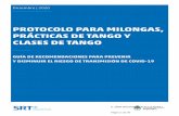 PROTOCOLO PARA MILONGAS, PRÁCTICAS DE TANGO Y …