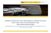 DIRECTRICES DE BUENAS PRÁCTICAS EN LAS ACTIVIDADES …