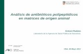 Análisis de antibióticos polipeptídicos en matrices de ...