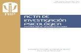 AIP ACTA DE INVESTIGACIÓN PSICOLÓGICA