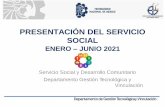 PRESENTACIÓN DEL SERVICIO SOCIAL