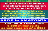 Minera Cerrejón de Colombia dejó de ven - der US$ 759 millones