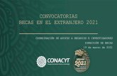 CONVOCATORIAS BECAS EN EL EXTRANJERO 2021