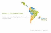 MATRIZ DE ETICA EMPRESARIAL - Alliance for Integrity