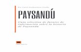 GUIA de Fuentes de Información sobre la historia de Paysandú