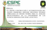 EL DISEÑO CONSTRUCCIÓN Y AUTOMATIZACIÓN DEL EQUIPO ...