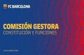 COMISIÓN GESTORA - FC Barcelona
