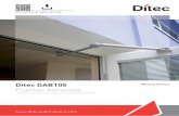 Ditec DAB105 Manual técnico Puertas batientes