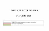 BOLSA DE INTERINOS 2018 OCTUBRE 2021