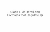 Class 1~3: Herbs and Formulas that Regulate Qi