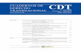 CUADERNOS DE CDT TRANSNACIONAL Volumen 1 Número 2