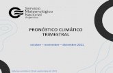 PRONÓSTICO CLIMÁTICO TRIMESTRAL
