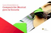 Curso Universitario en Composición Musical para la Escuela