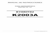 KYORITSU K2003A - Guijarro Hermanos