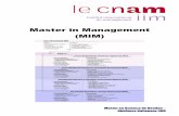 Master in Management (MIM) - Cnam
