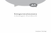 Impresiones A1 Lösungen Kursbuch