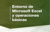 Entorno de Microsoft Excel y operaciones básicas