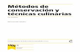 conservación y Métodos de técnicas culinarias