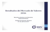 Resultados del Mercado de Valores 2016 - AV Securities