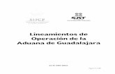 Lineamientos de Operación de la Aduana de Guadalajara