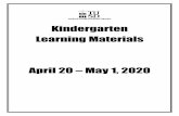 Kindergarten Learning Materials