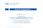 GUÍA DOCENTE CálculoII - Universidad de Alcalá (UAH) Madrid