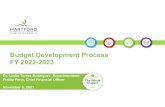 FY 2022-2023 November 8, 2021 Budget Development Process