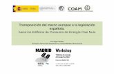 Transposición del marco europeo a la legislación española ...