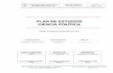PLAN DE ESTUDIOS CIENCIA POLÍTICA