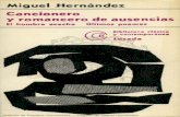 Miguel Hernández Cancionero y romancero de ausencias