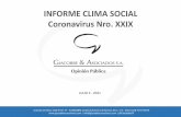 INFORME CLIMA SOCIAL Coronavirus Nro. XXIX